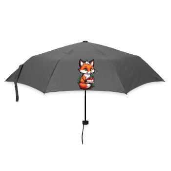 Foxy Cake Delight - Regenschirm (klein) - Grau - Vorne