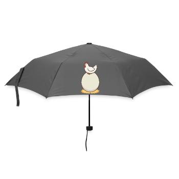 Chicken and egg - Umbrella (small) - grey - Front