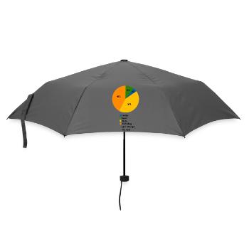 Hiking Life Pie Chart Mountain Trail Walker - Umbrella (small) - grey - Front