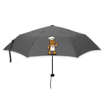 Gingerbread Cook - Umbrella (small) - grey - Front