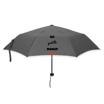 MOM. MOTHER'S DAY. HEART. FEAST. HAPPY BIRTHDAY - Umbrella (small) - grey - Front