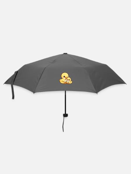 Maman Canard et son poussin se câlinent ensemble - Parapluie standard - bruyère