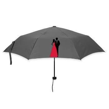 Couples de mariage, jeune mariée, marié - Parapluie standard - bruyère - Devant