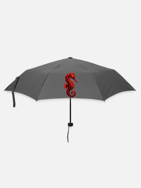 Seepferdchen - Regenschirm (klein) - Grau