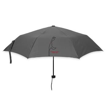 Kampen Sylt Koordinaten Insel Silhouette - Regenschirm (klein) - Grau - Vorne