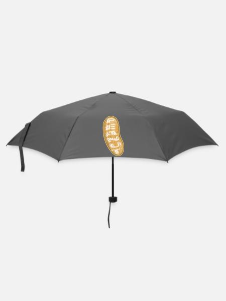 Erdnuss - Regenschirm (klein) - Grau