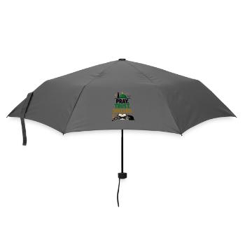 Muslimische religiöse Botschaft, Glaube und Erfolg - Regenschirm (klein) - Grau - Vorne