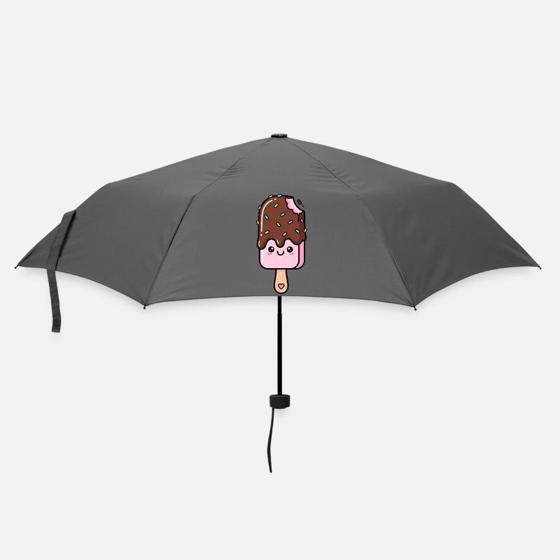 Süße Streusel-Popkunst - Regenschirm (klein) - Grau