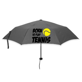 Born to play Tennis - Umbrella (small) - grey - Front