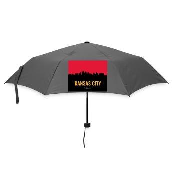 Kansas City Skyline Silhouette - Umbrella (small) - grey - Front