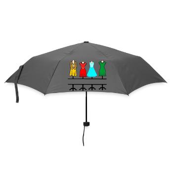 Mode féminine avec espace de texte - Parapluie standard - bruyère - Devant