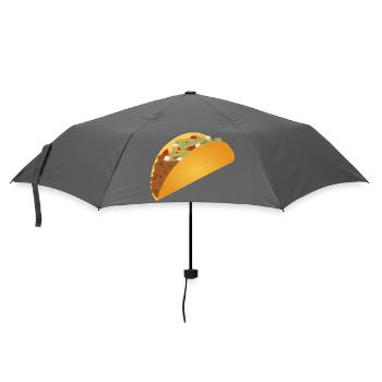 Lebendiger Taco-Musterdruck - Regenschirm (klein) - Grau - Vorne