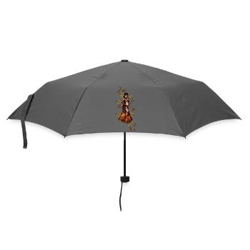 Boho Henna Flora Goddess - Umbrella (small) - grey - Front