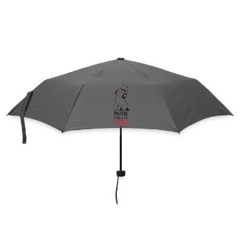 Cadeau casque Musique de chat Ronron - Parapluie standard - bruyère - Devant