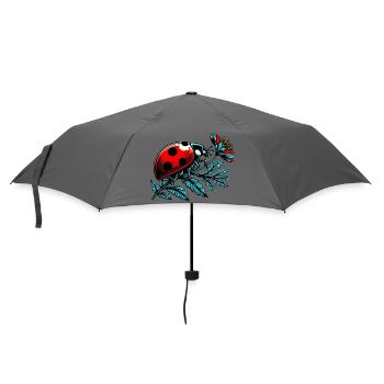 Marienkäfer - Regenschirm (klein) - Grau - Vorne