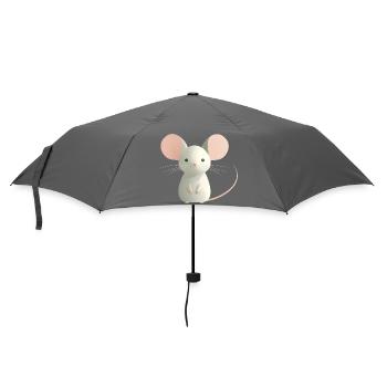 Maus - Regenschirm (klein) - Grau - Vorne