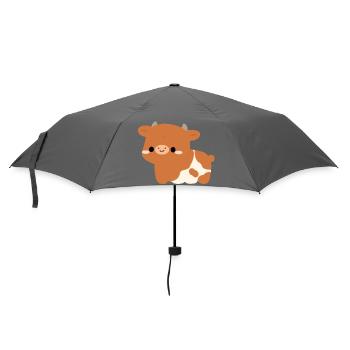 Hereford Cow - Umbrella (small) - grey - Front