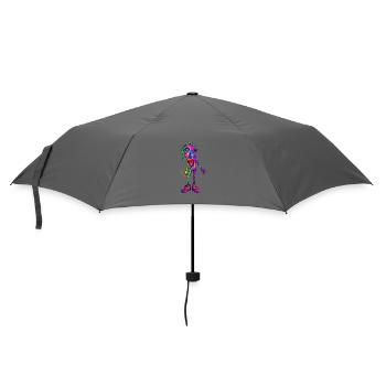 Neon Abstract Figure Streetwear - Umbrella (small) - grey - Front