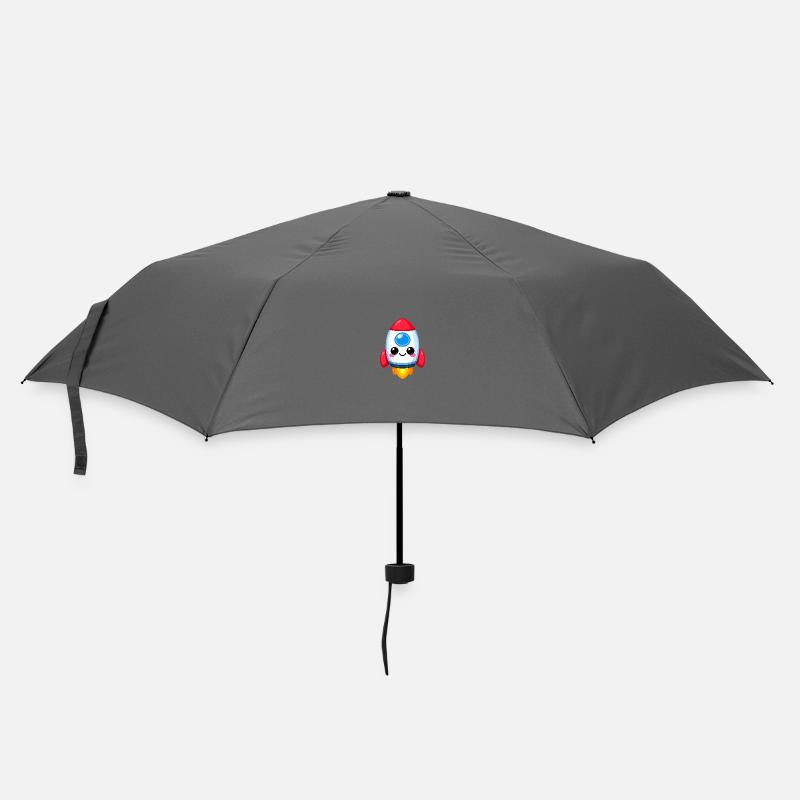 Kawaii style Rocket Charm - Umbrella (small) - grey