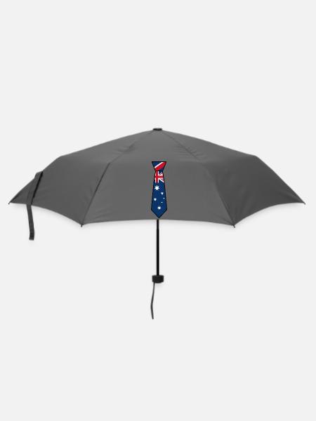 Australia Tie – Flaggendesign - Regenschirm (klein) - Grau