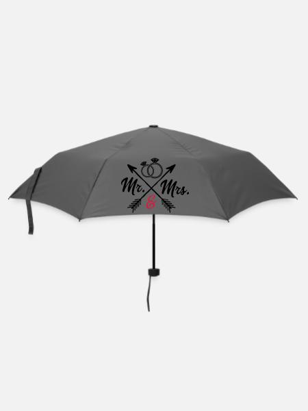 Mr. And Mrs. - Regenschirm (klein) - Grau