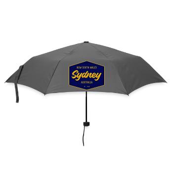 Sydney Schild Vintage Schrift - Regenschirm (klein) - Grau - Vorne