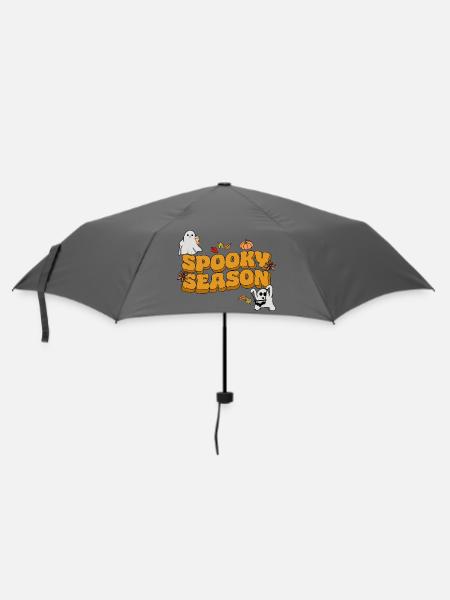 halloween spooky season - Regenschirm (klein) - Grau