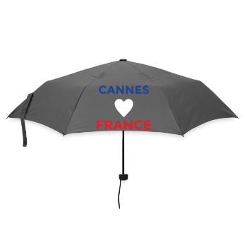 Cannes Love France Design - Umbrella (small) - grey - Front