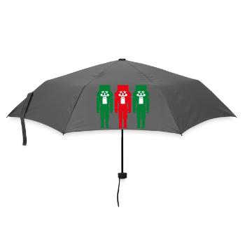 Nussknacker Farbe drei Weihnachten traditionell  - Regenschirm (klein) - Grau - Vorne