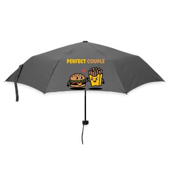 Parfait Couple Burger et frites Design mignon - Parapluie standard - bruyère - Devant