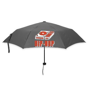 Turntable Rhythm Culture Vinyl DJ Vibes - Umbrella (small) - grey - Front