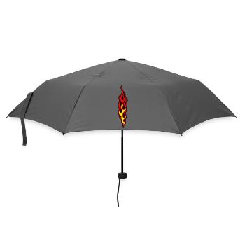 flammen - Regenschirm (klein) - Grau - Vorne