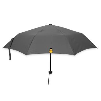 ceiling top cable hang light bulb light electricity id - Umbrella (small) - grey - Front