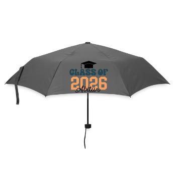 Class Of 2026 Outfit Abi 26 Abitur Hut Abschluss - Regenschirm (klein) - Grau - Vorne