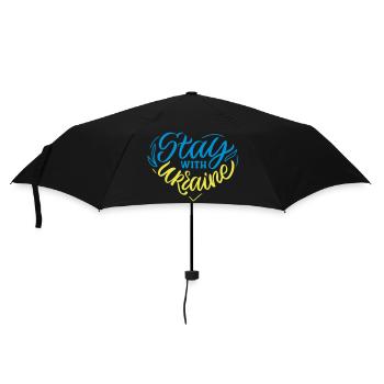 Valeewear - Solidarité avec l’Ukraine - Parapluie standard - noir - Devant