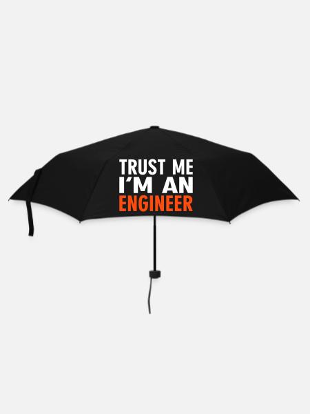 Trust me i'm an Engineer - Regenschirm (klein) - Schwarz