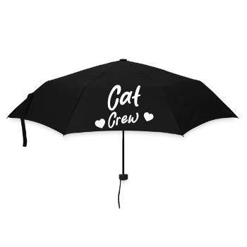 Coeur d’équipage de chat - Parapluie standard - noir - Devant
