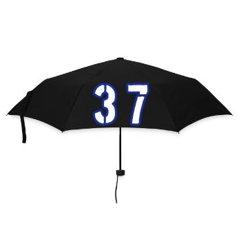37 Symbole numérique - Parapluie standard - noir - Devant
