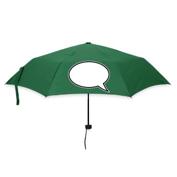 Speech Bubble Design - Umbrella (small) - bottlegreen - Front