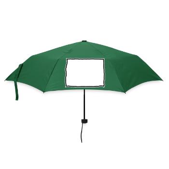 Badge nominatif sous forme de tableau - Parapluie standard - vert bouteille - Devant