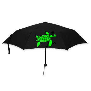 Mr. Turtle Sir Monocle Top Hat Rich - Umbrella (small) - black - Front