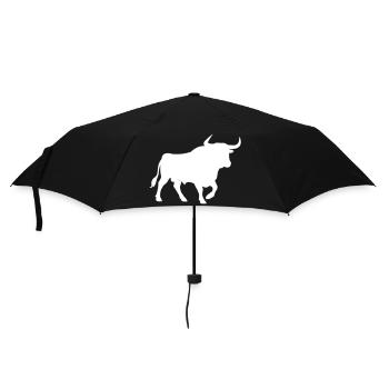 stier - Regenschirm (klein) - Schwarz - Vorne