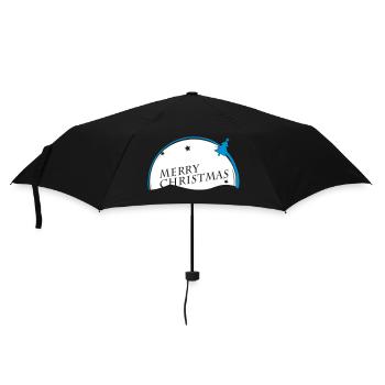 Merry Christmas VECTORGRAPHIC - Umbrella (small) - black - Front