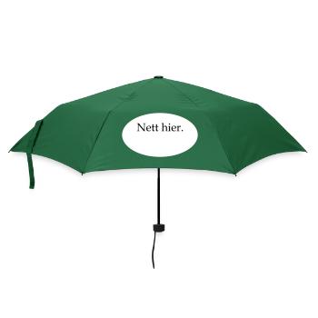 Nice Here Blank Template - Umbrella (small) - bottlegreen - Front