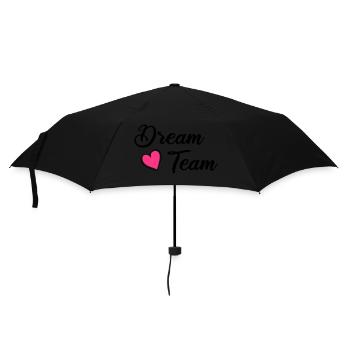 dream team - Regenschirm (klein) - Schwarz - Vorne