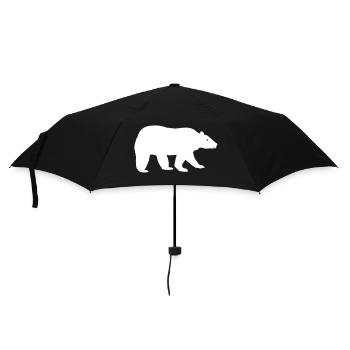 polar bear - Umbrella (small) - black - Front