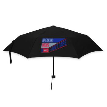 Breaking news don't care - Regenschirm (klein) - Schwarz - Vorne