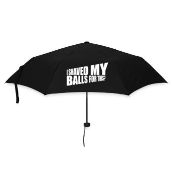 I shaved my balls - Umbrella (small) - black - Front