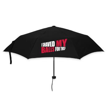 I shaved my balls - Umbrella (small) - black - Front