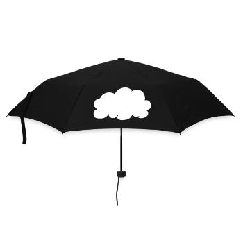 Weather Cloud Clouds Rain Sky Vector 18 - Umbrella (small) - black - Front